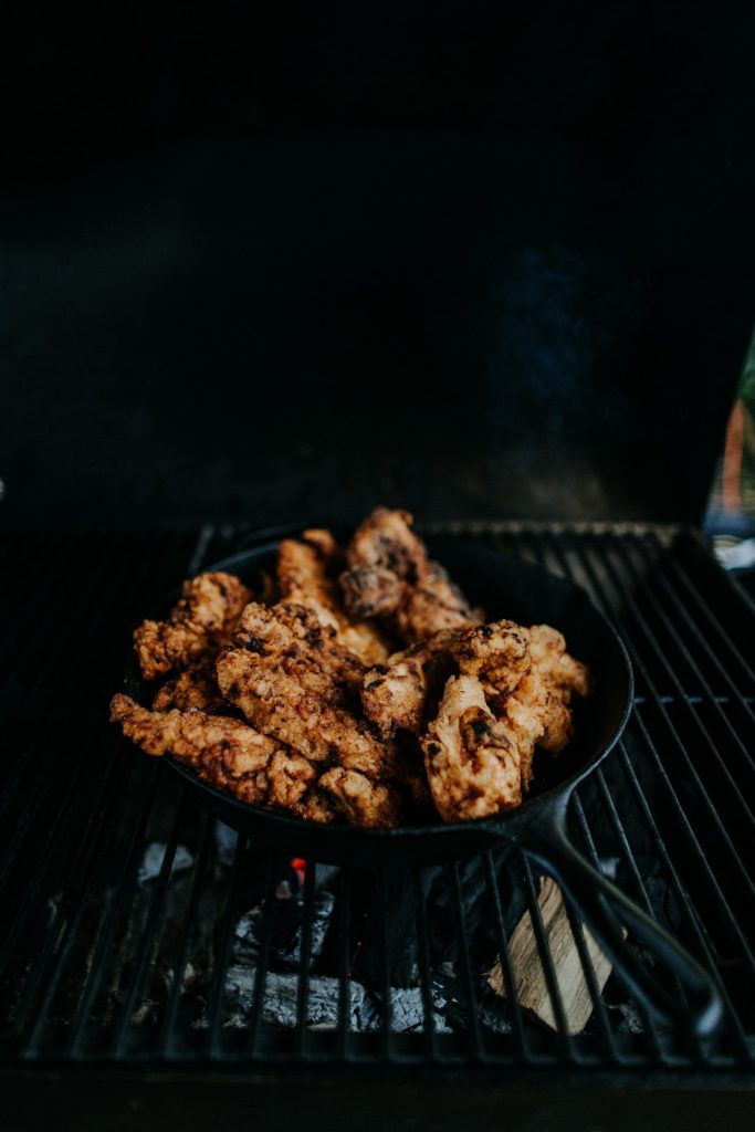 grilled chicken, rift fries